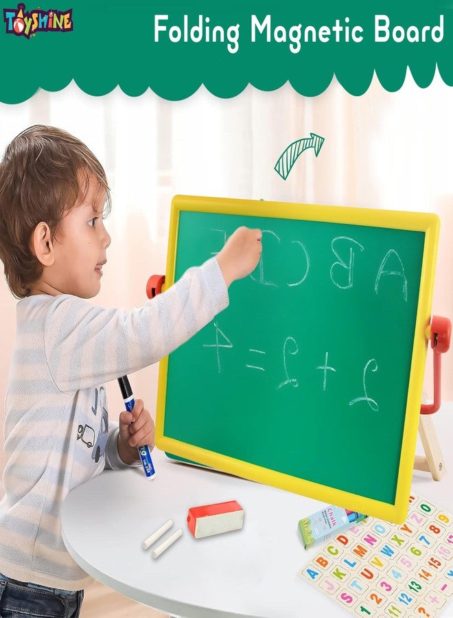 Toyshine ABC Numero Magnetic Blackboard - Educational Alphabet & Number Learning Board for Kids - Image 4